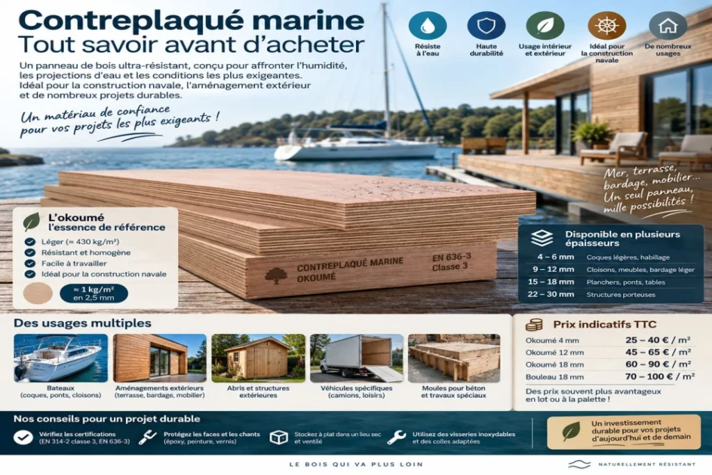 Contreplaqué marine : tout savoir avant d'acheter